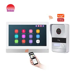 2wire Hỗ trợ Intercom IP Ứng dụng Tuya Điều khiển từ xa 2K Hệ thống Điện thoại Video Cửa