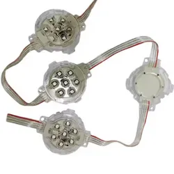 24V 50mm Ponto de Luz LED RGB SMD 5050 Módulo Programável RGB 30PCS Fita