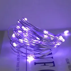LED-Tastenlicht, Kupferdraht-Lichtschlauch, USB-Batteriekasten, dekorative kleine Lichterkette, kleine bunte Lichter
