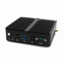 Hystou lüfterloser 4 RJ45 LAN Mini Desktop Quad-Core DDR4 RAM 32g 6 USB Windows 10 PRO Linux Mini-PC