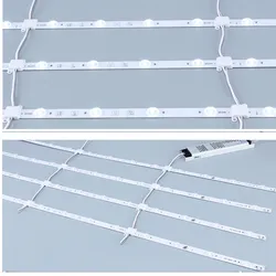 Caixa de Luz de Tecido em Alumínio com IP33 Rígido SMD3030 Fita LED
