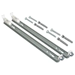 Verstellbare 30cm- 60cm verzinkte europäische Heizkörper-Wandmontagehalterung vollständiges Befestigungsset