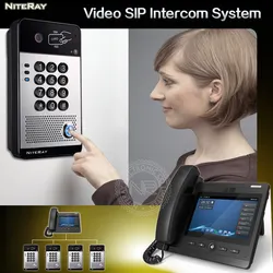 Hệ thống liên lạc nội bộ IP, chuông cửa có camera, kiểm soát truy cập cửa với bàn phím