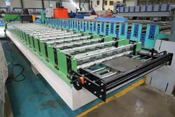 Maßgeschneiderte trapezförmige 1000mm Rollformmaschine für Metallziegelherstellung