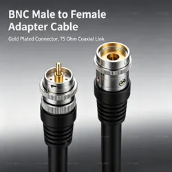 Cabo Coaxial Crimp BNC Masculino Masculino de Grau Industrial 75ohm Multi Modelo Rg59 RG6 Rg11 Rg57 Rg58 Rg7 com Carretel de Cabo