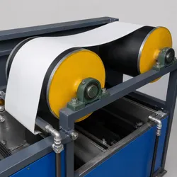 Automatische Streifenverbindung Kühlwalze Schneidemaschine PVC Sohlenherstellungsmaschine Schuhherstellungsmaschine