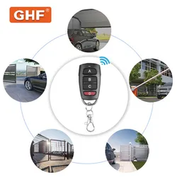 433MHz Controle Remoto Universal para Porta de Garagem Clone Código de Aprendizado Fixo 4 Controle Remoto de Botão para Persiana