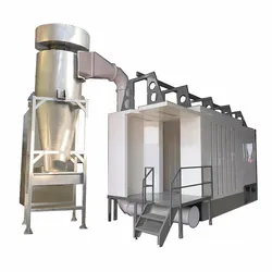 Cabine de Pintura por Pulverização Automática com Sistema de Recuperação por Ciclone para Alta Eficiência