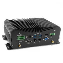 Novo Computador Industrial Compacto de Alto Desempenho Mini PC Sem Ventoinha com 6 COM