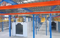 Máquina de Linha de Pintura Eletrostática de Pó em Sala de Pintura Automática