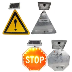 Biển báo giao thông hình chữ nhật LED năng lượng mặt trời tùy chỉnh
