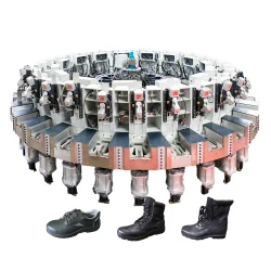 Direkteinspritzung Schuhsohlenherstellungsmaschine mit automatischer Rotationsproduktionslinie
