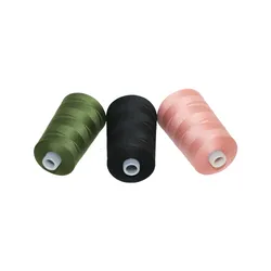 Fio de Costura de Poliéster Durável e Resistente à Cor para Costura de Bolsas