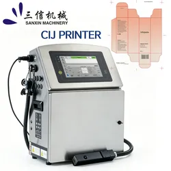 Máquina de Impressão por Jato de Tinta Cij de Alta Resolução para Impressão de Data, Número de Lote e Código de Barras