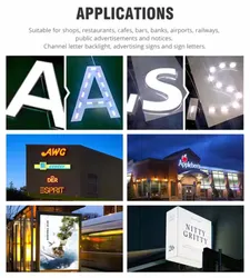 Módulo LED à prova d'água 3LEDs Chip por Módulos IP65 Módulo LED para Letras Canal DC 12V Módulo LED Personalizado