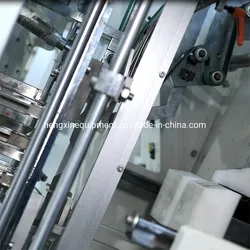 Automatische Hochgeschwindigkeits-Hamburgerbox dreidimensionale Papierbox-Faltmaschine horizontale Chipbox-Herstellungsmaschine