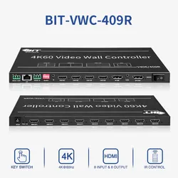 Bitvisus 4K Pip-Rotation RS232 Nahtloser Multi-Screen-Videowandprozessor