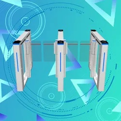 Cancello a battente per il controllo accessi, tornello ad alta sicurezza, porta veloce con sistema di scheda RFID