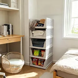 Neues Zuhause Verwendung Stapelbare Faltbare Schubladenstil Mehrstufige Kleiderspeicherbox