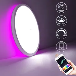 تركيب ضوء السقف الذكي 25W ضوء سقف LED ذكي رقيق للغاية يتغير لونه RGB