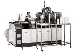 Hochgeschwindigkeits-Ultraschall-Papier-Schalenformmaschine zum Mitnehmen