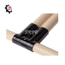 Tubo de metal revestido de PE/ABS para sistema de prateleira de tubos