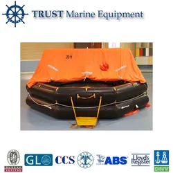 Günstiger maritimer Solas genehmigter Überwurf-Typ aufblasbarer Rettungsboot Preis