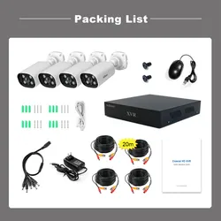 4 Canale 5MP Kit DVR per sistema di telecamere di sicurezza Xvr con visione notturna a colori completa