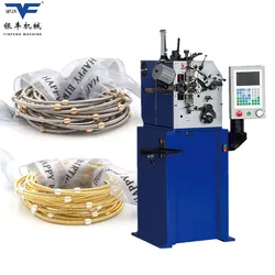 Vòng tay lò xo bằng thép không gỉ, vòng tay màu hồng vàng, máy cuốn lò xo