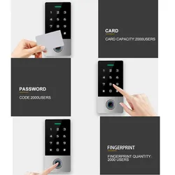Turtech Zugangskontrolle Moderne Fingerabdruck Fp07 Tür Tastatur Kartenleser Smart