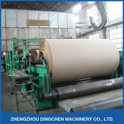 DC-2880mm Automatische Kraftpapierbeutel-Papiermaschine Altpapier-Recycling-Kraftpapier-Wellpappenpapiermaschine