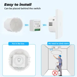 Mini Smart WiFi Timer Einstellungs Sicherungsautomat 16A Mini Smart WiFi DIY Schaltmodul, Universelles DIY Modul für Smart Home Automatisierungslösungen