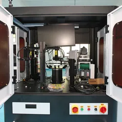 เครื่องคัดแยกออปติคัล ชิ้นส่วนพลาสติกสีขาว ขนาด การตรวจสอบข้อบกพร่องบนพื้นผิว โดยการมองเห็น