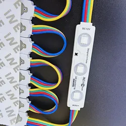 Fábrica Atacado RGB DC12V Colorido Injeção 3 Módulo LED Luzes de Vitrine Módulo de Luz LED