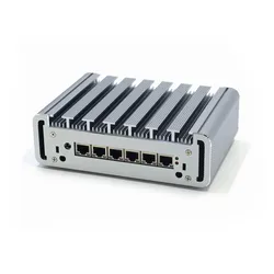 Máy tính để bàn Mini PC không quạt Hystou 6LAN Mô-đun WiFi 4G