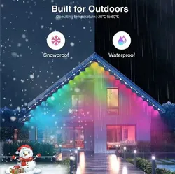 Weihnachts permanente RGB LED Pixel Steuerung LED Punktlicht Dachrinnen Lichterkette LED