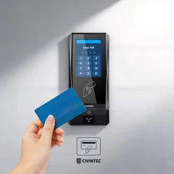เครื่องบันทึกเวลาเซิร์ฟเวอร์เว็บหน้าจอสัมผัสลินุกซ์ รองรับการ์ดเสมือน RFID Seos Iclass