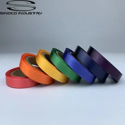 Maßgeschneiderte Größe glattes weiches einfarbiges Polyester-Satinband für Verpackungen
