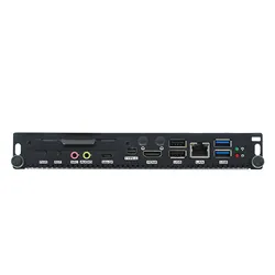 Computer Spieler I7-10510u mit Tpm DDR4 SATA HD Mini Dp Anzeige LAN lüfterloser Mini PC RJ45 COM 4USB Typ-C 2 Audio OPS Computer