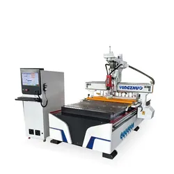 고급 목공용 CNC 라우터 기계, 자동 공구 교환 및 집진 시스템 포함
