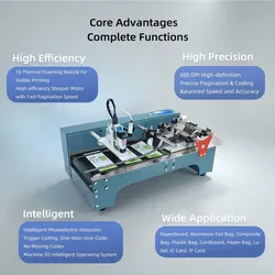 Máy in phun tự động in số lô trên túi nhựa Mã lô tự động