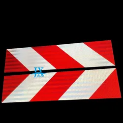 Placa de Marcação Traseira para Caminhões Adesivo Personalizado Corte de Faixa Refletiva Chevron