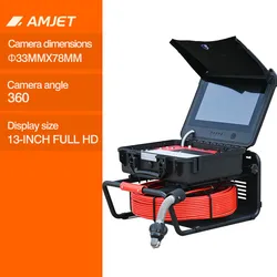 Amjet R13-Max Telecamera Il Pannello di Controllo Presenta un Design della Zona Funzionale Fognatura