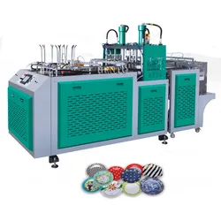 Máquina Automática de Pratos de Papel de Alta Configuração / Máquina de Fabricação de Pratos de Papel