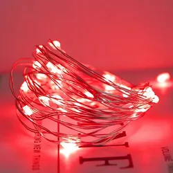 LED-Tastenlicht, Kupferdraht-Lichtschlauch, USB-Batteriekasten, dekorative kleine Lichterkette, kleine bunte Lichter