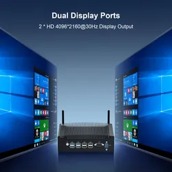 Komputer PC Tanpa Kipas Intel Core I3 2LAN 2COM 8USB Display