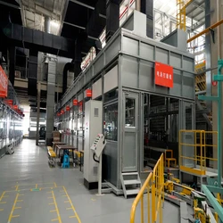 Fortgeschrittene elektrostatische Pulverbeschichtungsanlage mit Fördersystem