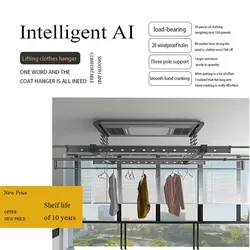 Luxurieller smarter Kleiderständer mit mehreren Trocknungsoptionen, höhenverstellbar mit kostenloser Erweiterung, Balkon-Kleiderständer