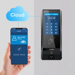 CT9 Sistema di Controllo Accessi per Palestra WiFi HTTP Mqtt Visitatore Qr Code NFC BLE RFID Linux Cloud Personalizzabile con Sdk API