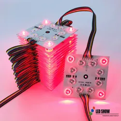 Programmierbares Magic DC24V Rgbic DMX512 quadratisches LED-Modul-Blockchain für Leuchtkästen